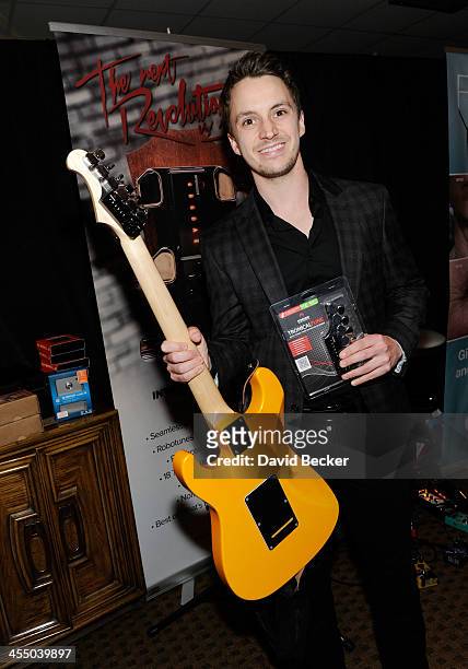 Singer Greg Bates attends the Backstage Creations Celebrity Retreat at the American Country Awards 2013 at the Mandalay Bay Events Center on December...