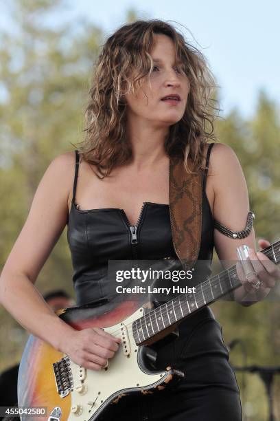 Ana Popovic performs at 'Blues at the Top" festival in Winter Park, Colorado on June 9, 2010.