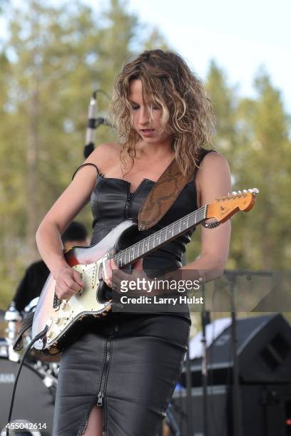 Ana Popovic performs at 'Blues at the Top" festival in Winter Park, Colorado on June 9, 2010.