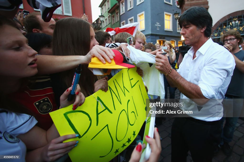 Joachim Loew Signs Freiburg's Golden Visitors' Book