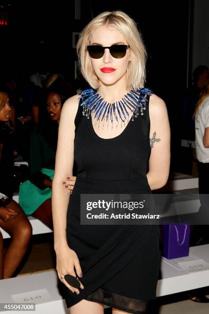 Christina Fallin attends the Noon By Noor fashion show during Mercedes-Benz Fashion Week Spring 2015 at The Salon at Lincoln Center on September 9,...