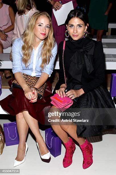 Rikki Klein and Elizabeth Savetsky attend the Noon By Noor fashion show during Mercedes-Benz Fashion Week Spring 2015 at The Salon at Lincoln Center...