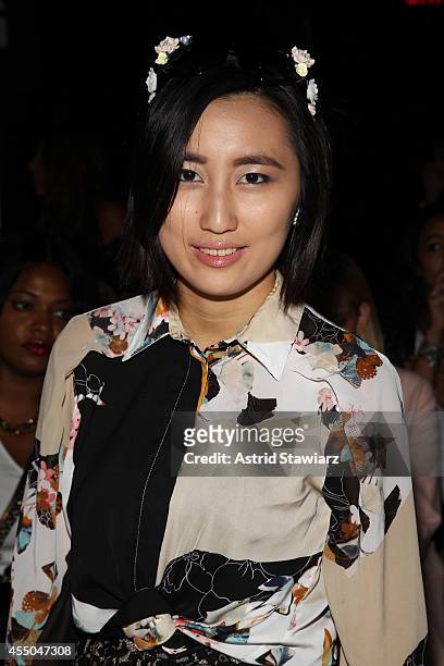Vivian Chen attends the Noon By Noor fashion show during Mercedes-Benz Fashion Week Spring 2015 at The Salon at Lincoln Center on September 9, 2014...