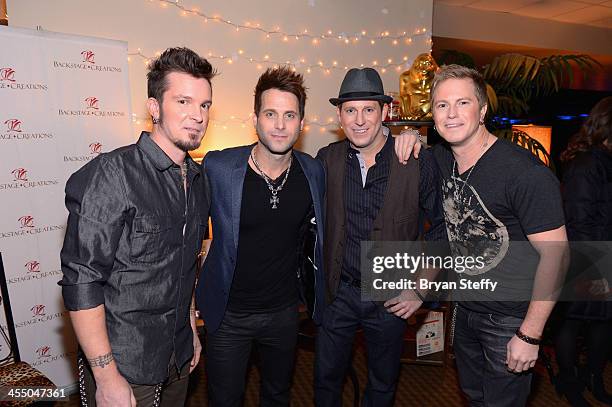 Recording artists Josh McSwain, Scott Thomas, Matt Thomas and Barry Know of Parmalee attend the Backstage Creations Celebrity Retreat at the American...
