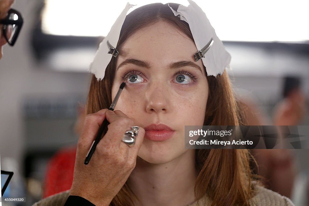 Timo Weiland Women's - Backstage- MADE Fashion Week Spring 2015