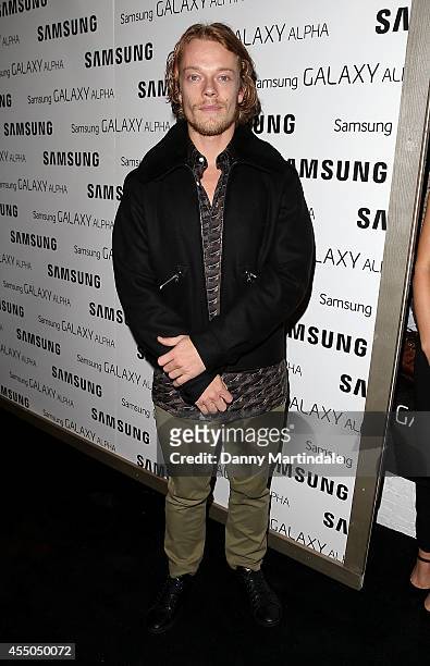 Alfie Allen attends the Samsung Galaxy Alpha Launch party at The Collection on September 9, 2014 in London, England.