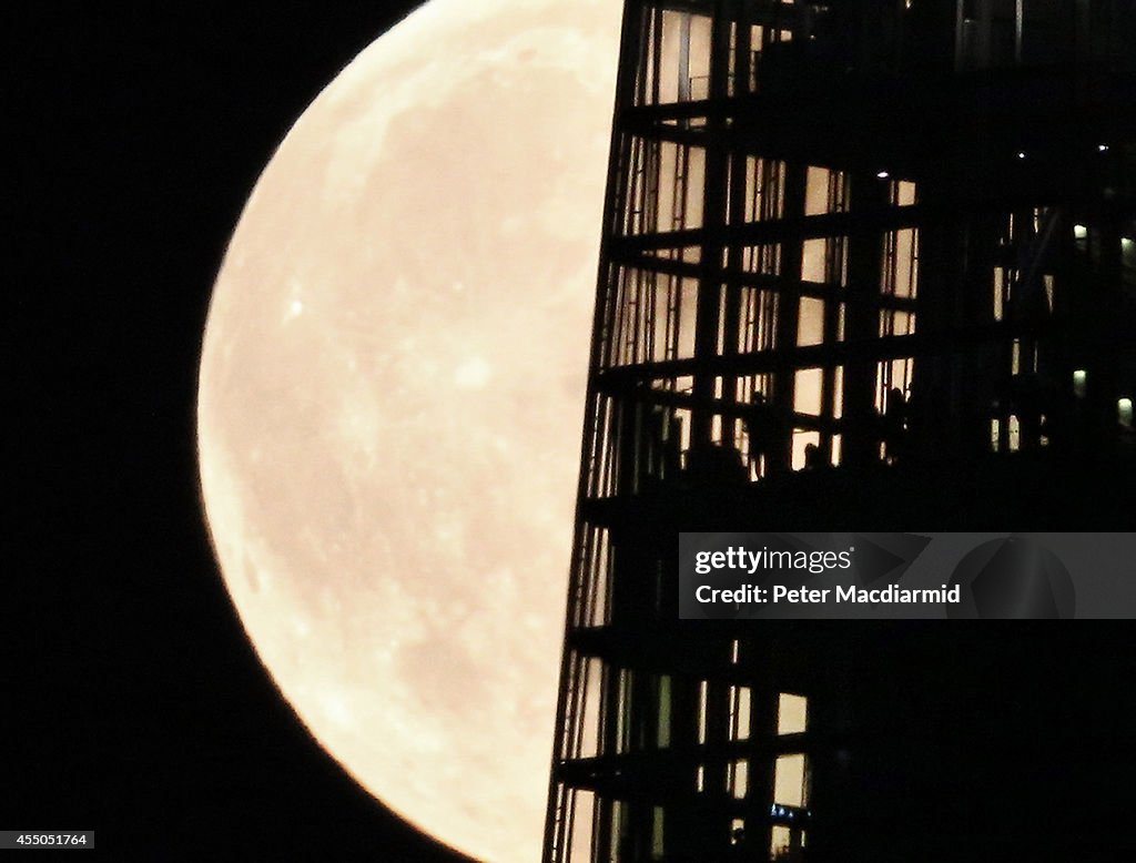 Supermoon Rises Over The UK