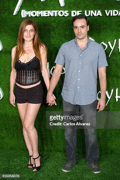 Liberto rabal and wife Adriana Davidova attend the "Boyhood" premiere at the Cineteca cinema on September 9, 2014 in Madrid, Spain.