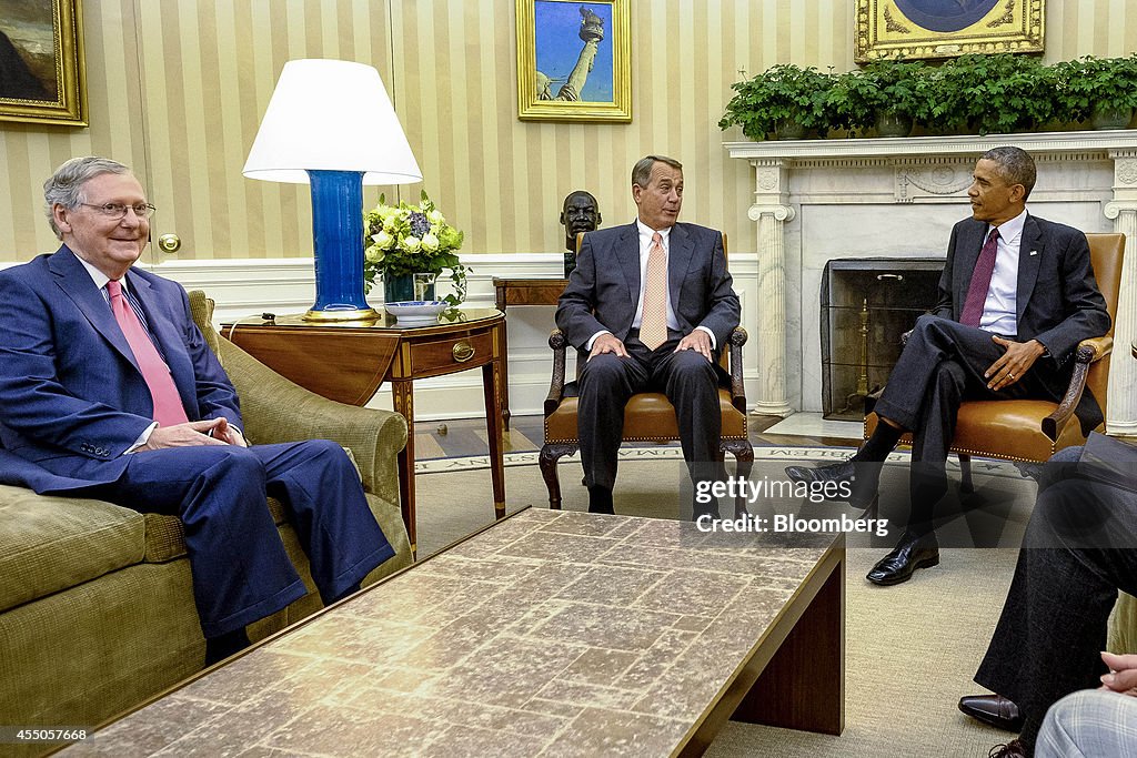 President Obama Meets With Members Of Congress On Foreign Policy