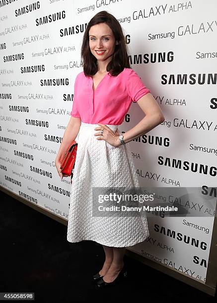 Sophie Ellis Bextor attends the Samsung Galaxy Alpha Launch party at The Collection on September 9, 2014 in London, England.