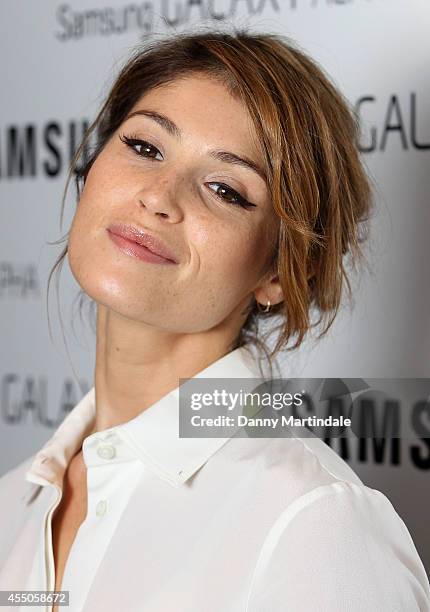 Gemma Arterton attends the Samsung Galaxy Alpha Launch party at The Collection on September 9, 2014 in London, England.