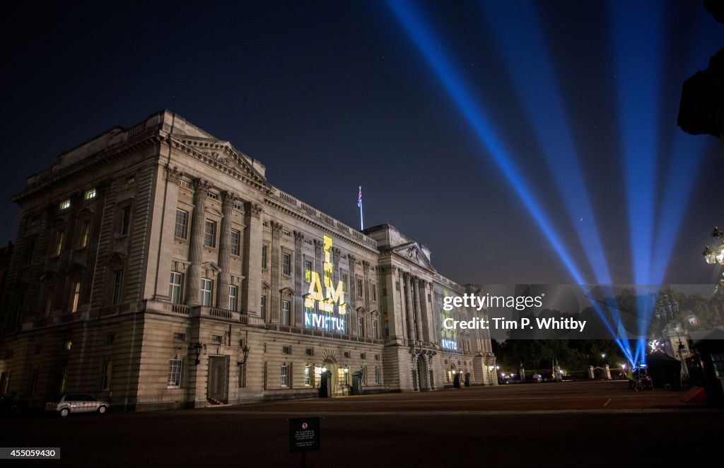 Invictus Games Spectacle Of Projections And Lights Onto Buckingham Palace