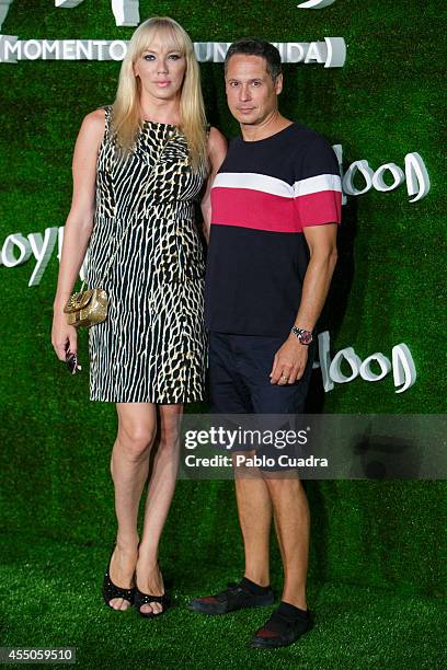 Topacio and husband Israel Cotes attend 'Boyhood' Premiere on September 9, 2014 in Madrid, Spain.