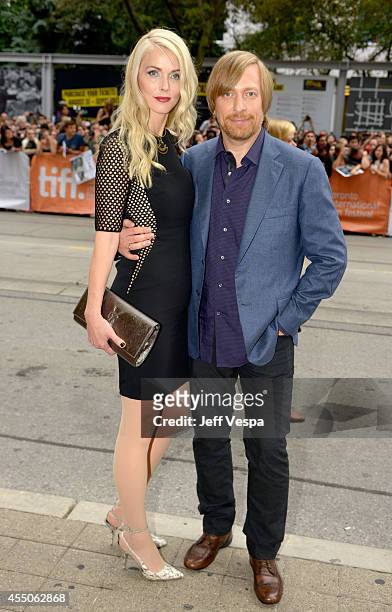 Janne Tyldum and director Morten Tyldum attend the "The Imitation Game" premiere during the 2014 Toronto International Film Festival at Princess of...
