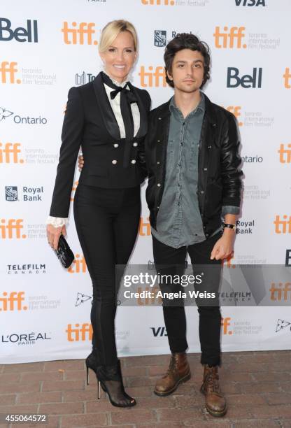 Actors Janet Jones and Jacob Loeb attend the "Red Army" premiere during the 2014 Toronto International Film Festival at Ryerson Theatre on September...