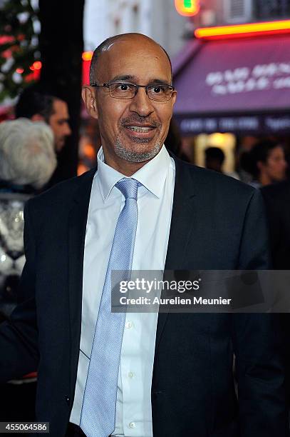 Harlem Desir attends the 'Hotel Europe' Premiere at Theatre de L'Atelier on September 9, 2014 in Paris, France.