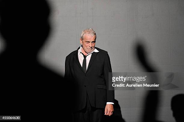 Jacques Weber poses onstage during the 'Hotel Europe' Premiere at Theatre de L'Atelier on September 9, 2014 in Paris, France.