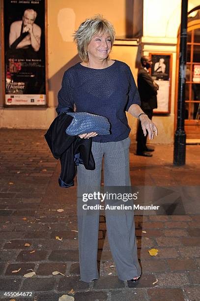 Daniele Thompson attends the 'Hotel Europe' Premiere at Theatre de L'Atelier on September 9, 2014 in Paris, France.