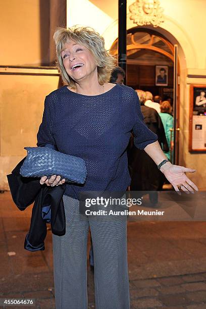 Daniele Thompson attends the 'Hotel Europe' Premiere at Theatre de L'Atelier on September 9, 2014 in Paris, France.