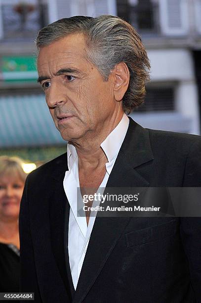 Bernard-Herni Levy attends the 'Hotel Europe' Premiere at Theatre de L'Atelier on September 9, 2014 in Paris, France.