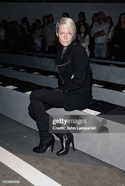 Kate Lanphear attends Marc By Marc Jacobs during Mercedes-Benz Fashion Week Spring 2015 at Pier 94 on September 9, 2014 in New York City.