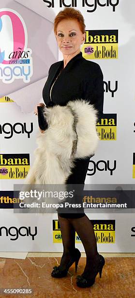 Paloma San Basilio attends Shangay Magazine 20th Anniversary on December 10, 2013 in Madrid, Spain.