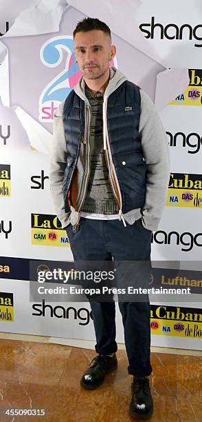 David Delfin attends Shangay Magazine 20th Anniversary on December 10, 2013 in Madrid, Spain.