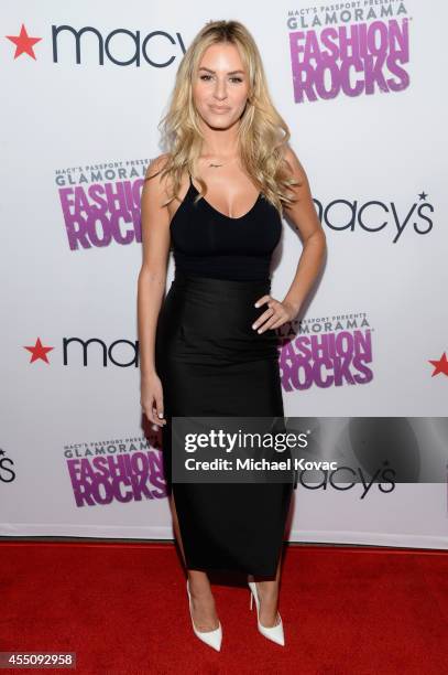 Personality Morgan Stewart attends Glamorama "Fashion Rocks" presented by Macy's Passport at Create Nightclub on September 9, 2014 in Los Angeles,...