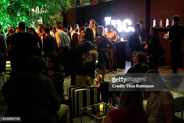 General atmosphere at Inc. Magazine 35th Anniversary Party at Tourneau Time Machine in New York city.