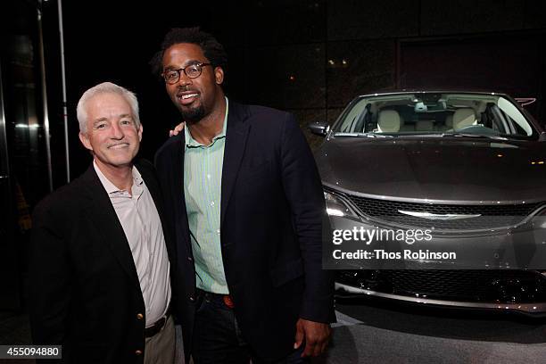 Eric Schurenberg, president of Inc. And Dhani Jones attend Inc. Magazine 35th Anniversary Party at Tourneau Time Machine in New York city.