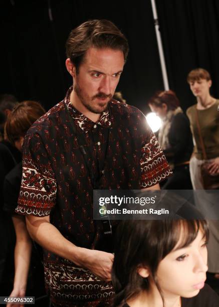 Paul Hanlon attends Narciso Rodriguez during Mercedes-Benz Fashion Week Spring 2015 at SIR Stage 37 on September 9, 2014 in New York City.