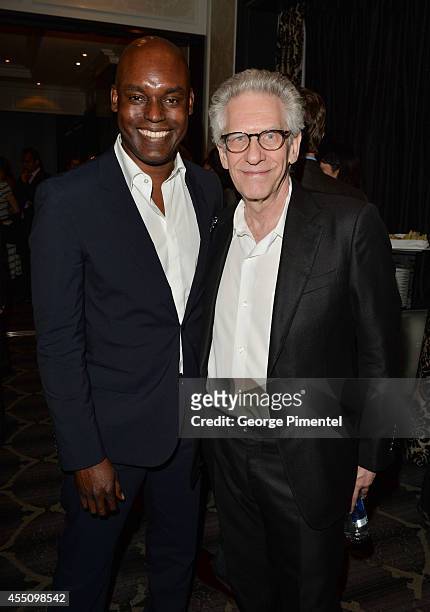 Artistic Director Cameron Bailey and director David Cronenberg attends the Jaeger-LeCoultre Celebrates The North American Premiere Of 'Maps To The...