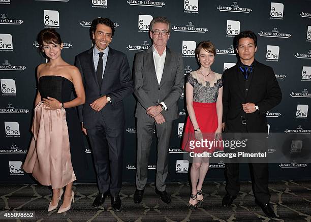 Sophie Desmarais, President of Jaeger-LeCoultre Philippe Bonay, TIFF Programger Piers Handling, Julia Sarah Stone and Shannon Kook attend the...
