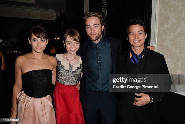 Sophie Desmarais, Julia Sarah Stone, Robert Pattinson and Shannon Kook attend the Jaeger-LeCoultre Celebrates The North American Premiere Of 'Maps To...
