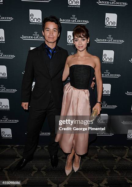 Rising Stars Shannon Kook and Sophie Desmarais attend the Jaeger-LeCoultre Celebrates The North American Premiere Of 'Maps To The Stars' during the...