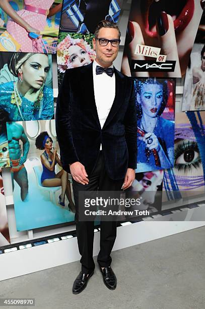 Cameron Silver attends MAC Cosmetics and Miles Aldridge celebrate NYC Rizzoli book launch Miles Of MAC at Steven Kasher Gallery on September 9, 2014...