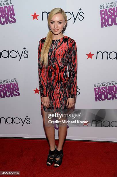 Actress Peyton List attends Glamorama "Fashion Rocks" presented by Macy's Passport at Create Nightclub on September 9, 2014 in Los Angeles,...