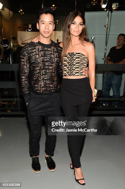Jared Eng and Lily Aldridge attend Fashion Rocks 2014 presented by Three Lions Entertainment at the Barclays Center of Brooklyn on September 9, 2014...