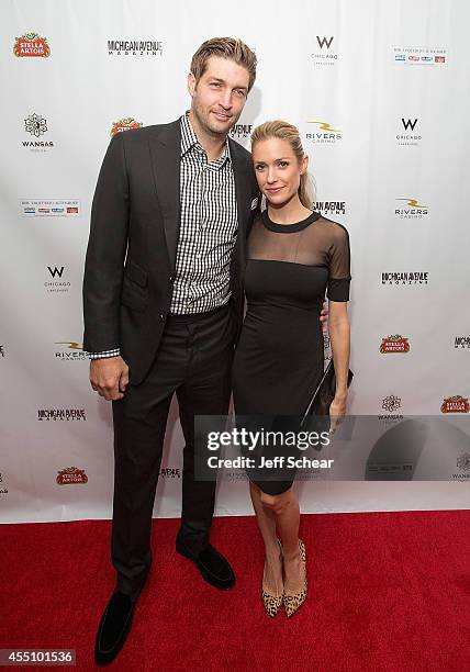 Jay Cutler and Kristin Cavallari attend Michigan Avenue Magazine's Fall Fashion Issue Celebration With Kristin Cavallari at W Chicago Lakeshore on...