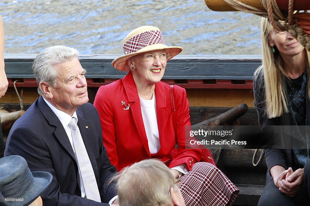 Her Majesty, Queen Margrethe II of Denmark  with the German...