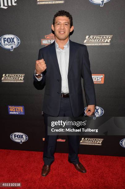 Lightweight Contender Gilbert Melendez attends FOX Sports 1's "The Ultimate Fighter" Season Premiere Party at Lure on September 9, 2014 in Hollywood,...