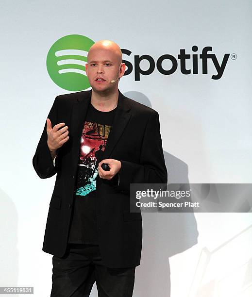 Spotify CEO Daniel Ek announces that the online streaming music service will expand to 20 new markets around the world and that it has worked out a...