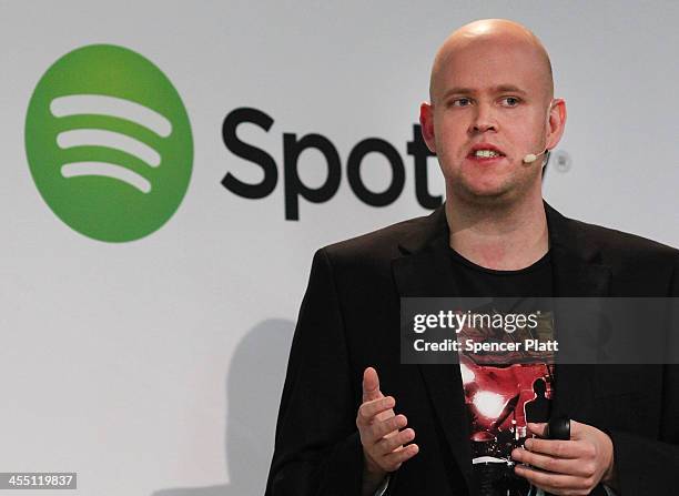 Spotify CEO Daniel Ek announces that the online streaming music service will expand to 20 new markets around the world and that it has worked out a...