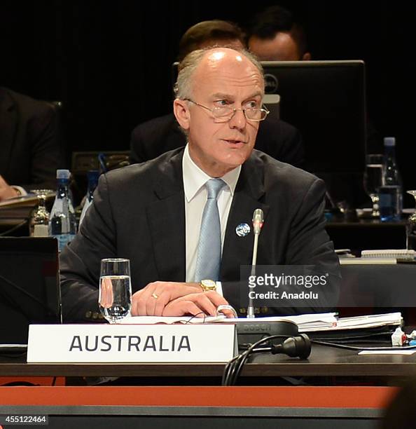 Eric Abetz, Australian Minister for Employment attend G20 Labour and Employment Ministerial meeting in Melbourne, Australia on September 10, 2014.