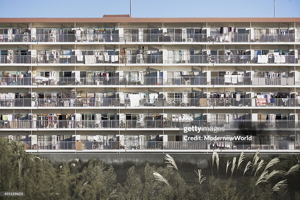 Typical Japanese apartment house