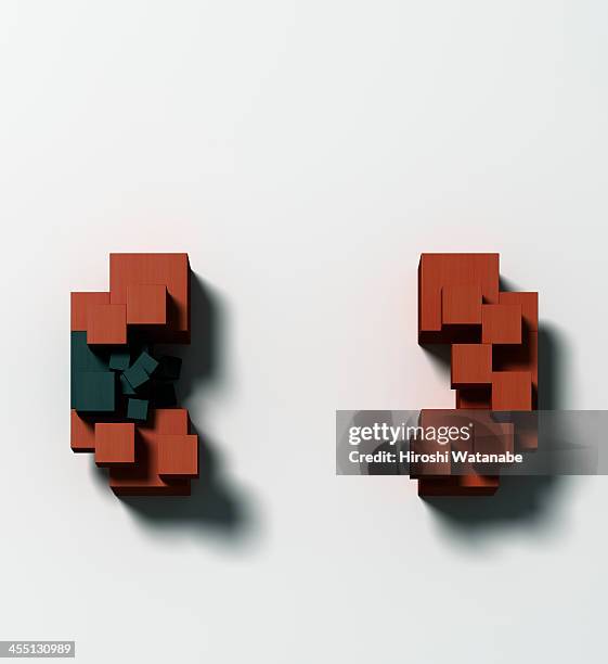 Kidney Disease Made Of Wooden Blocks, Foto de stock