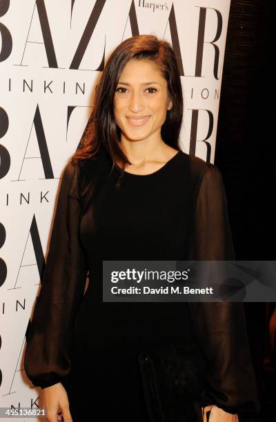 Fatima Bhutto attends the ESCADA/Harper's Bazaar book reading with Fatima Bhutto, reading from her novel "The Shadow Of The Crescent Moon", at the...