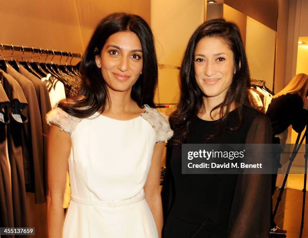 Megha Mittal and Fatima Bhutto attend the ESCADA/Harper's Bazaar book reading with Fatima Bhutto, reading from her novel "The Shadow Of The Crescent...