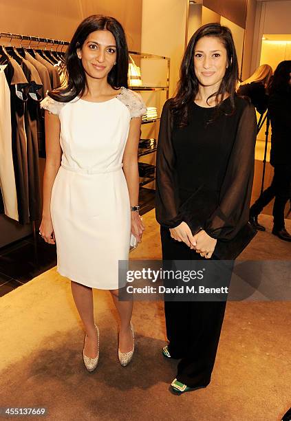 Megha Mittal and Fatima Bhutto attend the ESCADA/Harper's Bazaar book reading with Fatima Bhutto, reading from her novel "The Shadow Of The Crescent...