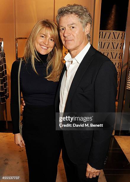 Avery Agnelli and John Frieda attend the ESCADA/Harper's Bazaar book reading with Fatima Bhutto, reading from her novel "The Shadow Of The Crescent...